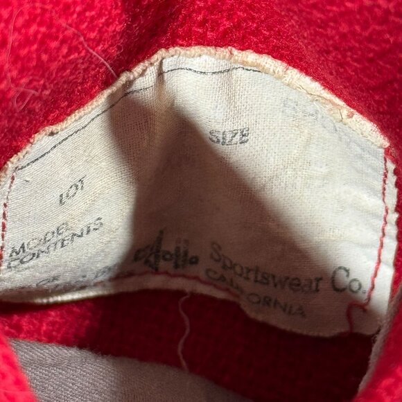 Vintage La Jolla Ice Capades Red Blazer Small Wool Blend 1961-62 Tour Patch - Picture 6 of 9